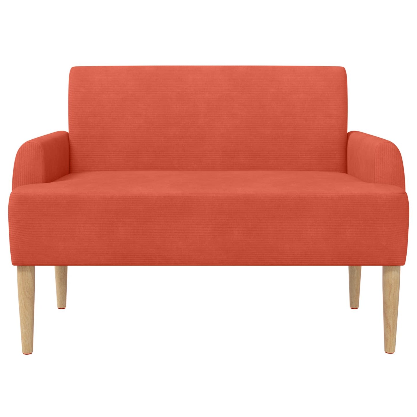 Lænestol med knap tufting Rød orange 116 x 67 x 81 cm