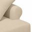 Lænestol med knap tufting Cremefarvet 120 x 65 x 79 cm Stof