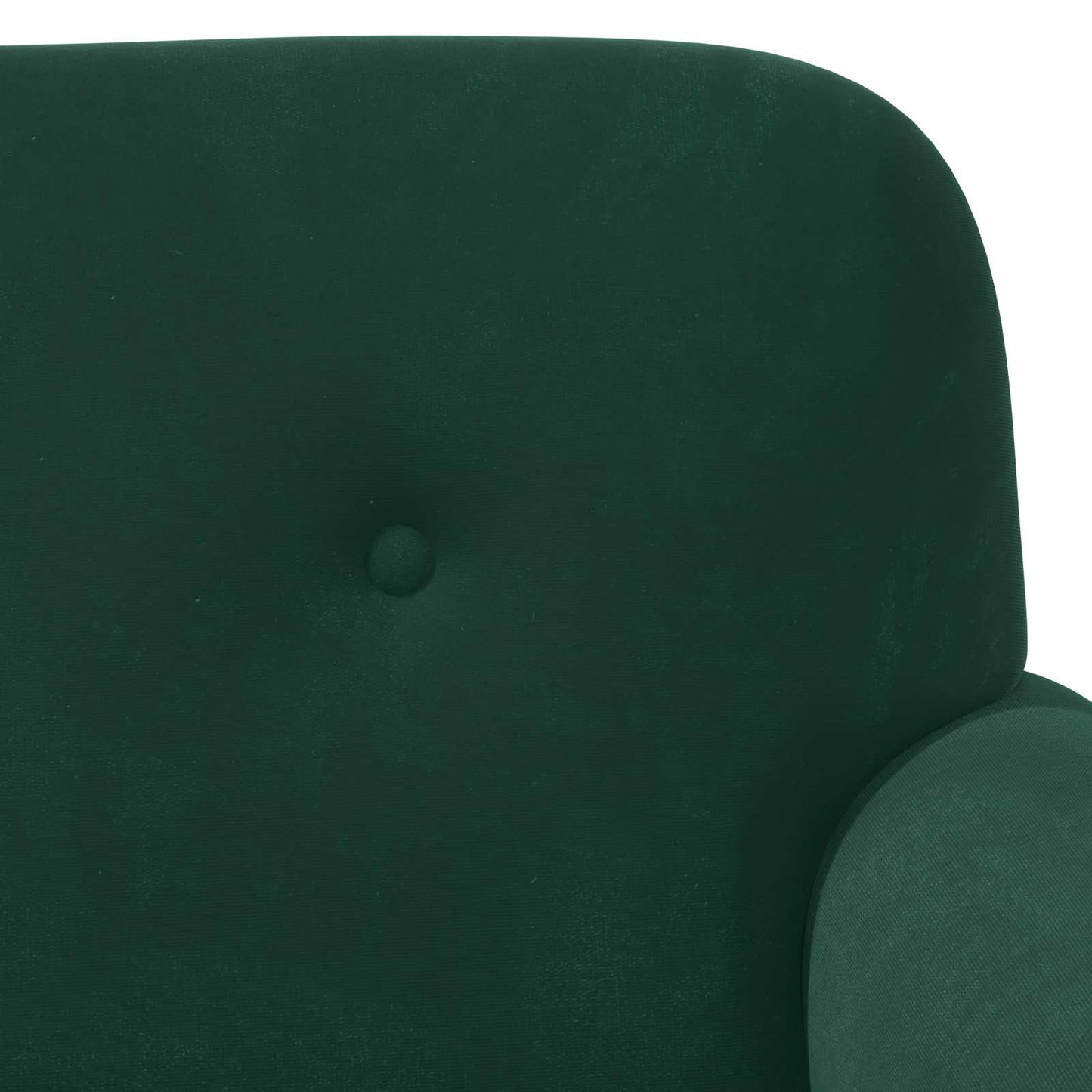 Lænestol med knap tufting Mørkegrøn 120 x 66 x 78 cm Fløjl