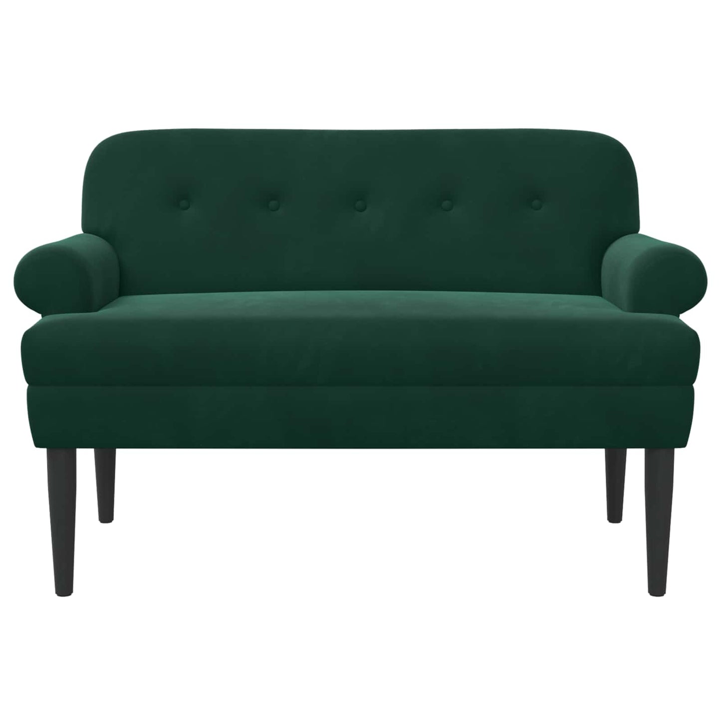Lænestol med knap tufting Mørkegrøn 120 x 66 x 78 cm Fløjl
