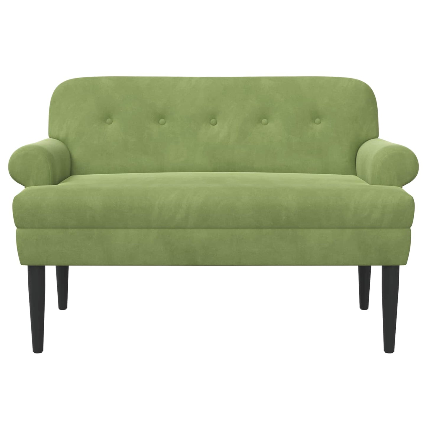 Lænestol med knap tufting Lys grøn 120 x 66 x 78 cm Fløjl