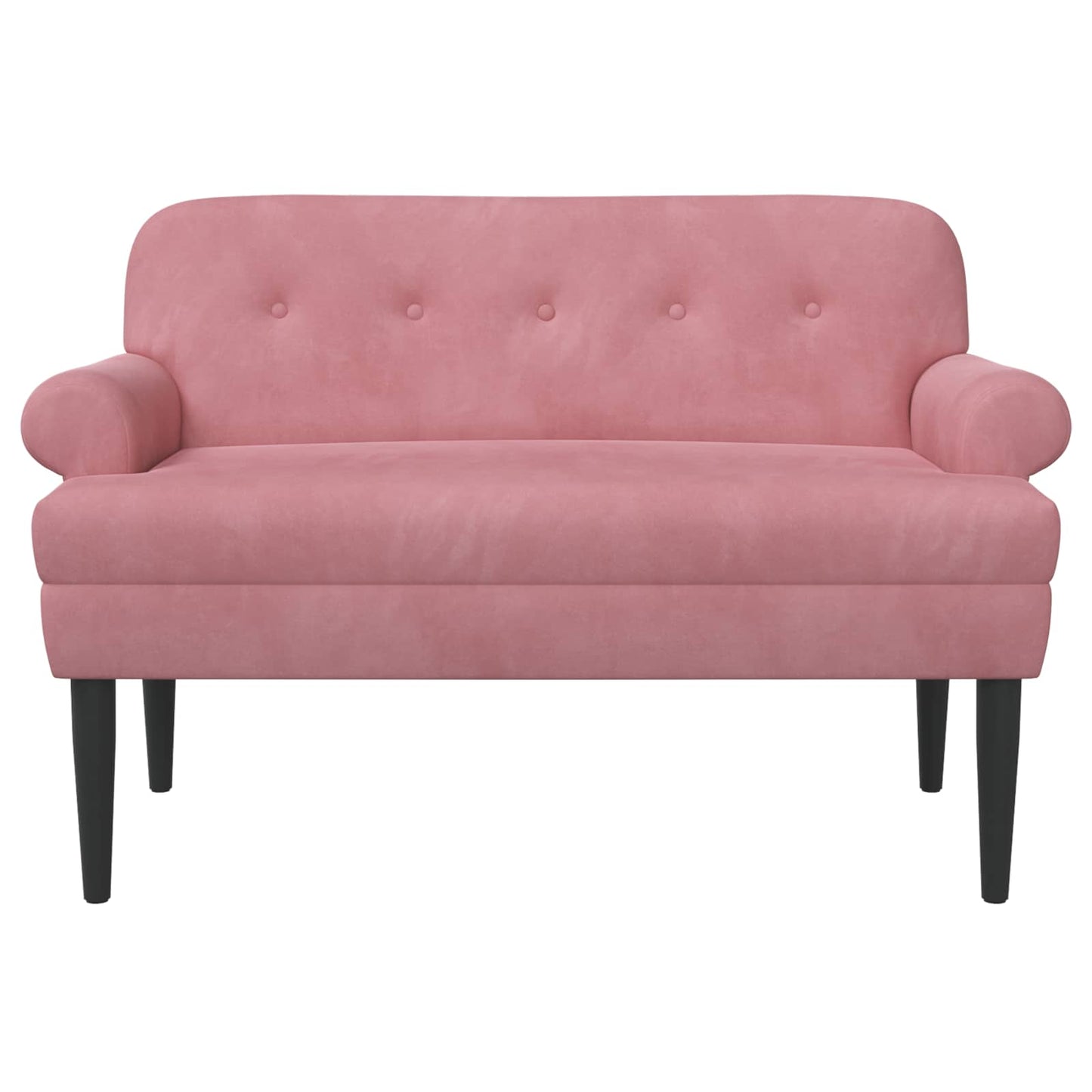Lænestol med knap tufting Lyserød 120 x 66 x 78 cm Fløjl