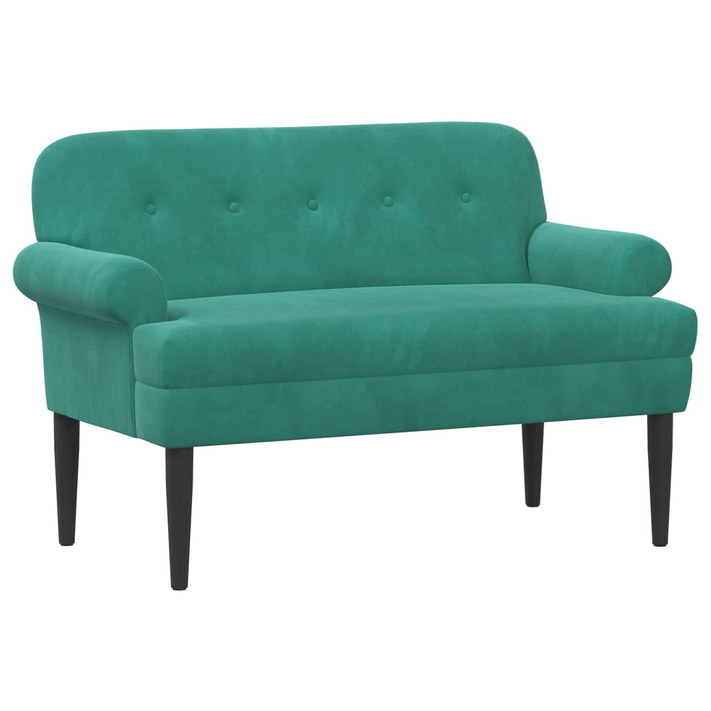 Lænestol med knap tufting Turkis 120 x 66 x 78 cm Fløjl
