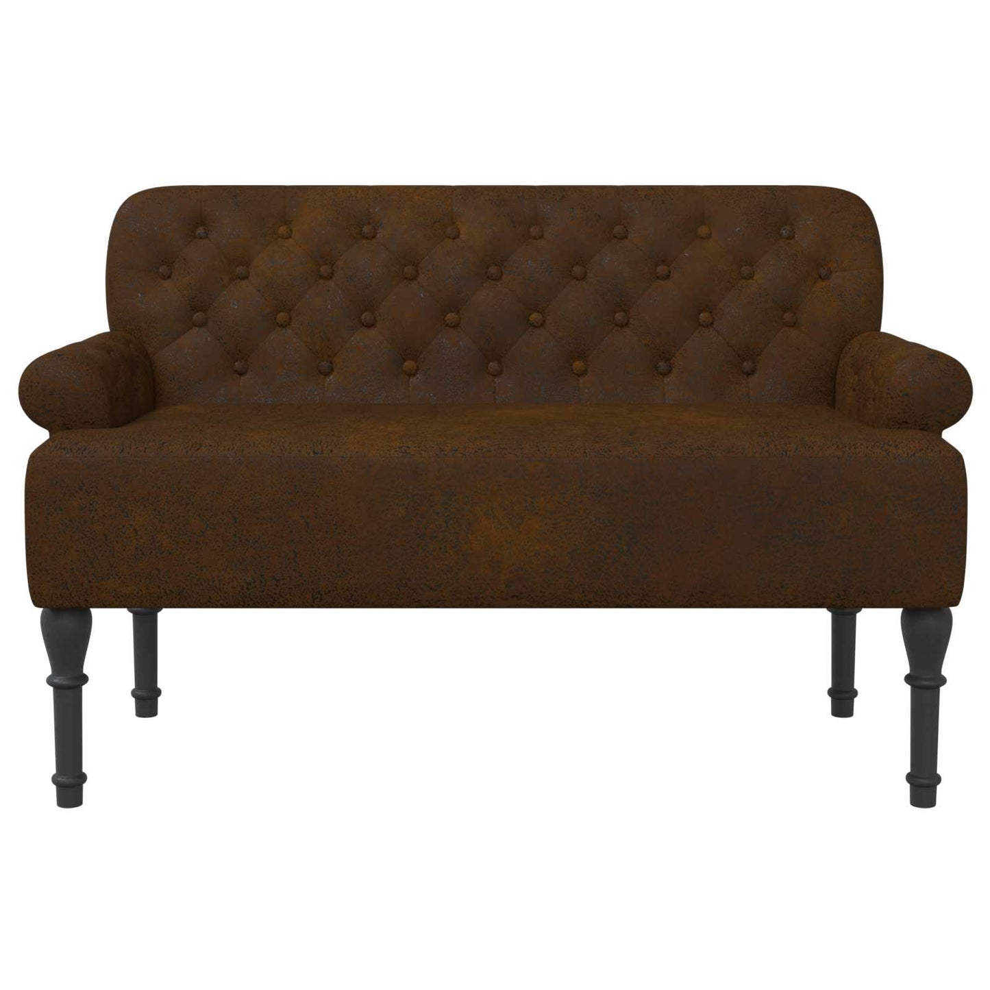 Lænestol med knap tufting Brun 120 x 65 x 78 cm