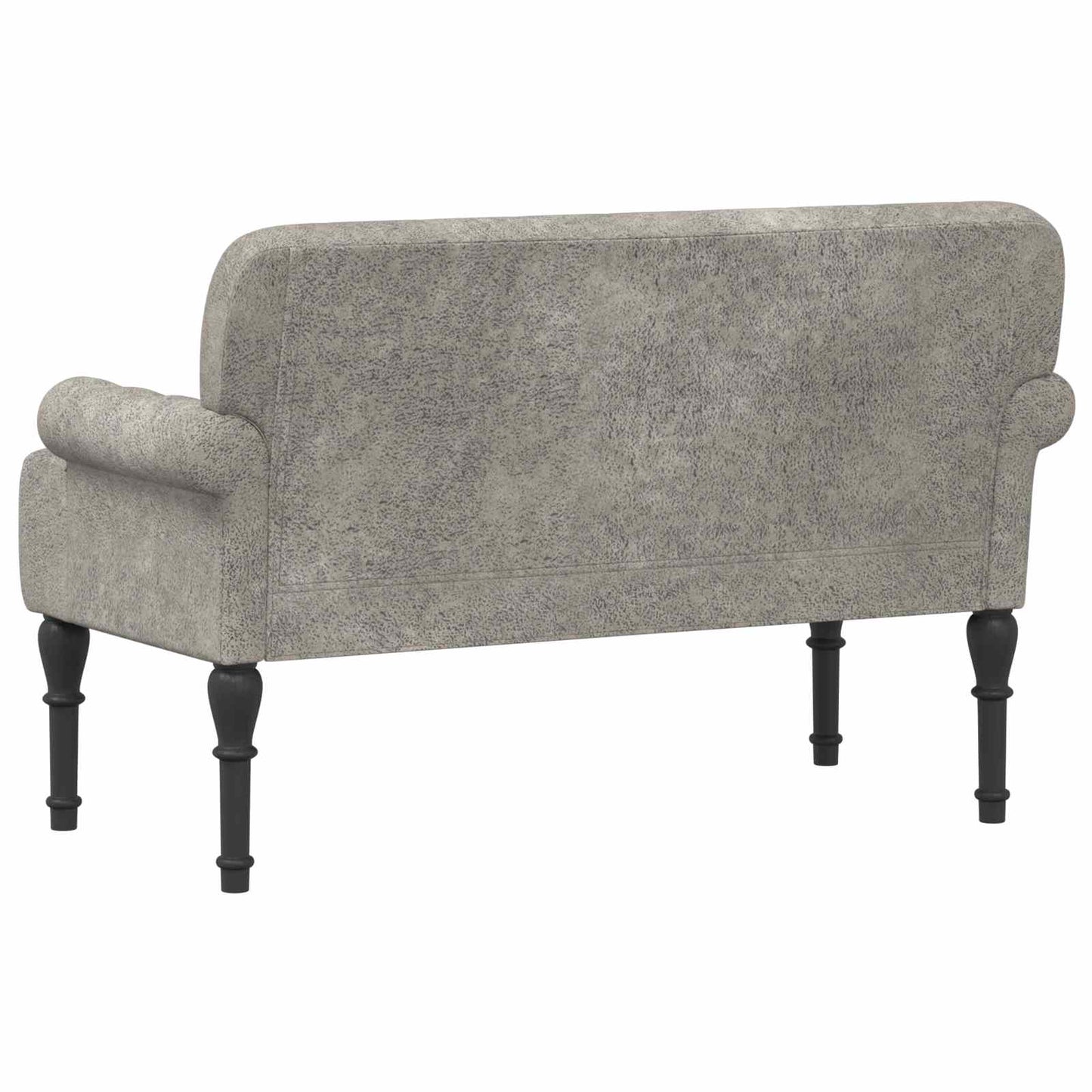 Lænestol med knap tufting Lysegrå 120 x 65 x 78 cm