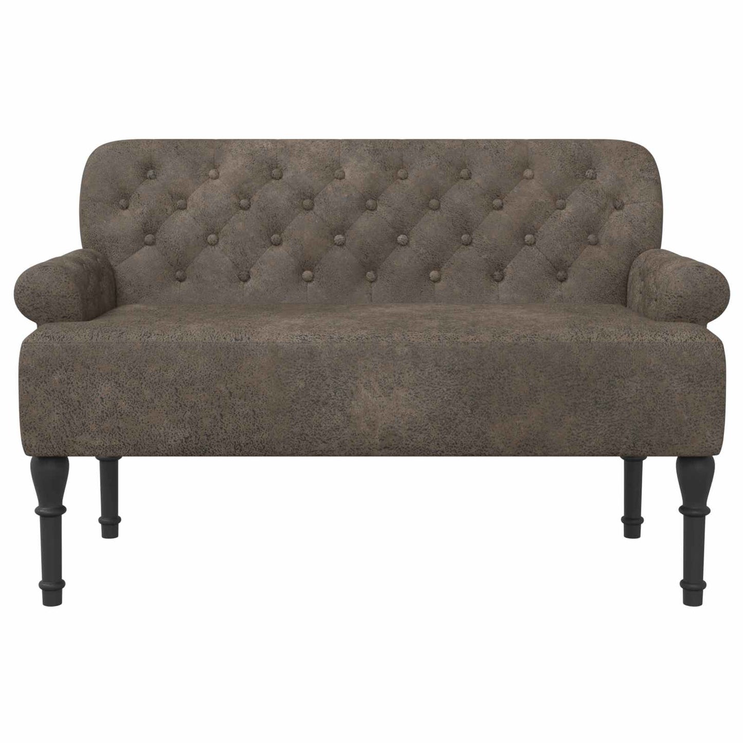 Lænestol med knap tufting Mørkegrå 120 x 65 x 78 cm
