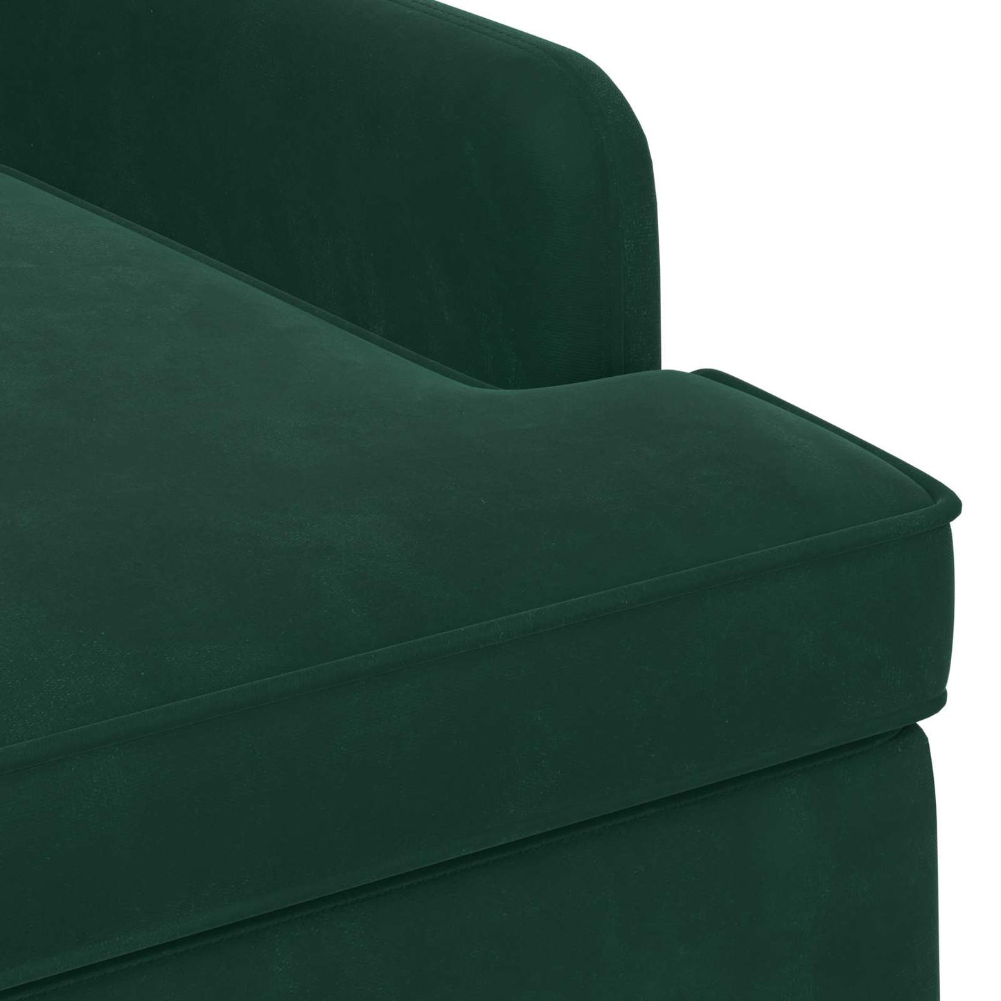 Lænestol med knap tufting Mørkegrøn 111 x 65 x 79 cm Fløjl