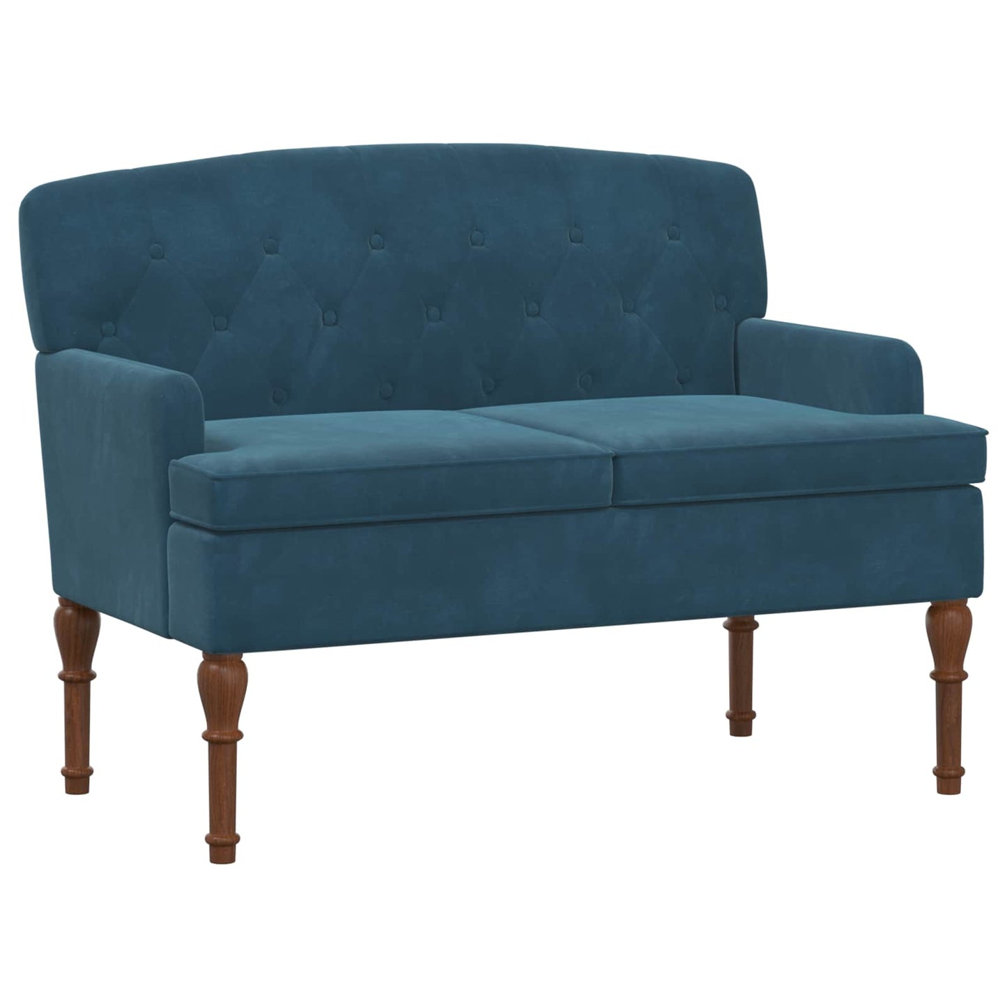 Lænestol med knap tufting Blå 111 x 65 x 79 cm Fløjl