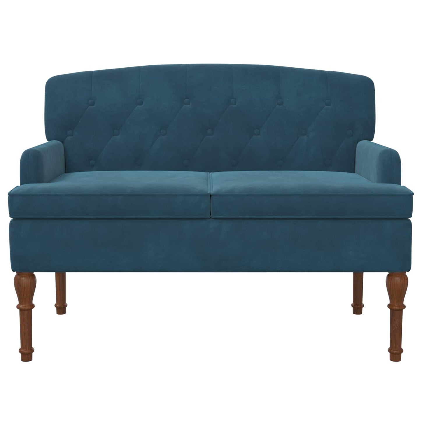 Lænestol med knap tufting Blå 111 x 65 x 79 cm Fløjl