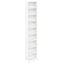 CD Skab Hvid 33 x 23,5 x 175 cm Konstrueret træ