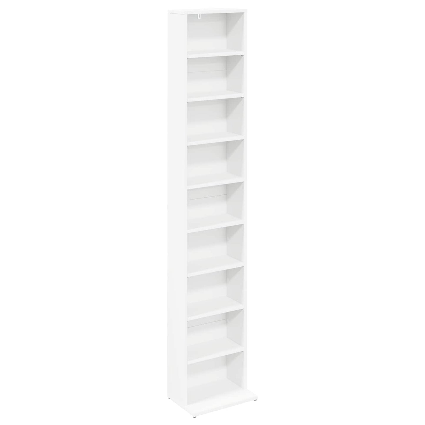 CD Skab Hvid 33 x 23,5 x 175 cm Konstrueret træ