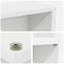 CD Skab 2 stk. Hvid 33 x 23,5 x 175 cm Konstrueret træ