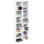 CD Skab 2 stk. Hvid 33 x 23,5 x 175 cm Konstrueret træ