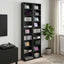 CD Skab 2 stk. Sort eg 33 x 23,5 x 175 cm Konstrueret træ