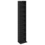 CD Skab 2 stk. Sort eg 33 x 23,5 x 175 cm Konstrueret træ