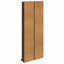 CD Skab 2 stk. Sort eg 33 x 23,5 x 175 cm Konstrueret træ