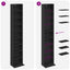 CD Skab 2 stk. Sort eg 33 x 23,5 x 175 cm Konstrueret træ