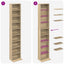 CD Skab Sonoma-eg 33 x 23,5 x 175 cm Konstrueret træ
