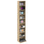 CD Skab Sonoma-eg 33 x 23,5 x 175 cm Konstrueret træ