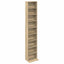 CD Skab 2 stk. Sonoma-eg 33 x 23,5 x 175 cm Konstrueret træ