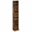 CD Skab Røget eg 33 x 23,5 x 175 cm Konstrueret træ
