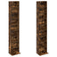 CD Skab 2 stk. Røget eg 33 x 23,5 x 175 cm Konstrueret træ