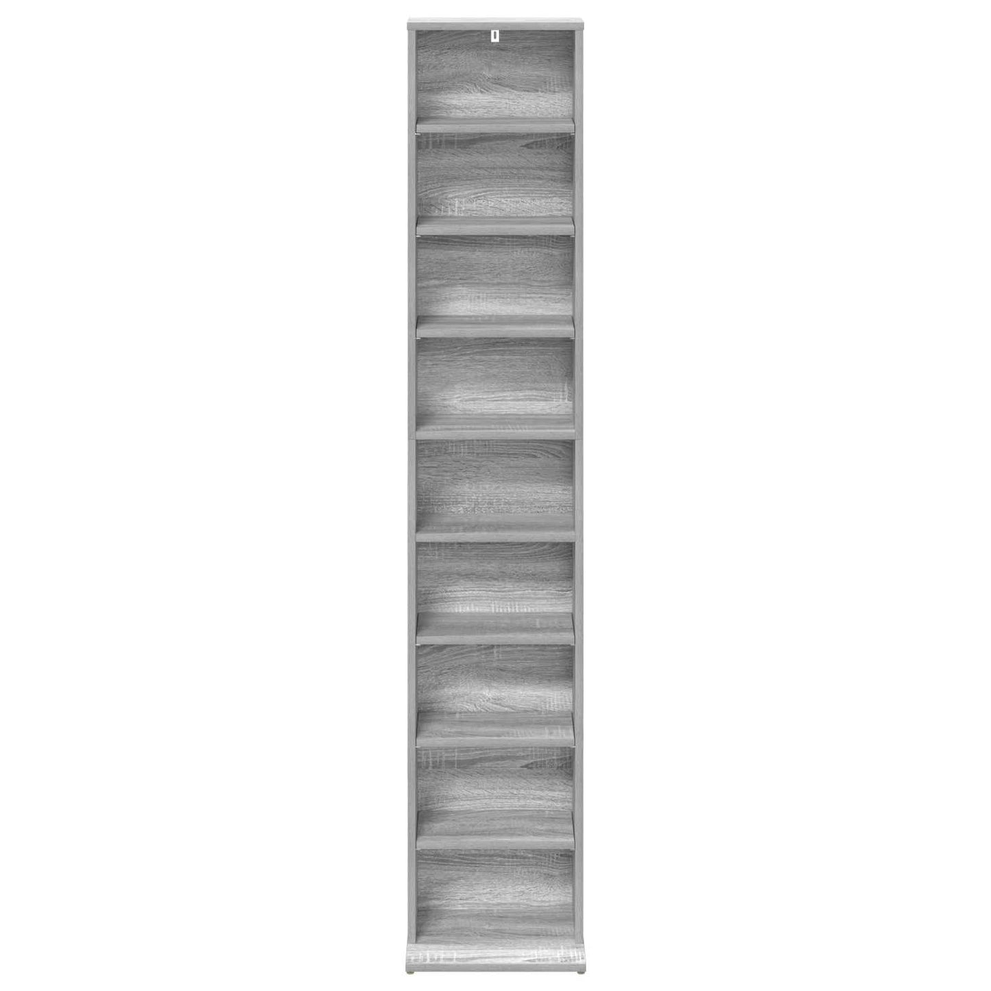 CD Skab Grå Sonoma 33 x 23,5 x 175 cm Konstrueret træ