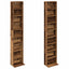 CD Skab 2 stk. Gammelt træ 33 x 23,5 x 175 cm Konstrueret træ