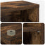 CD Skab Røget eg 96 x 23,5 x 97,5 cm Konstrueret træ