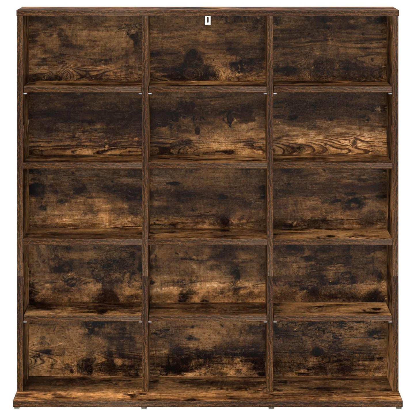 CD Skab Røget eg 96 x 23,5 x 97,5 cm Konstrueret træ