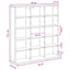 CD Skab Røget eg 96 x 23,5 x 97,5 cm Konstrueret træ
