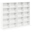 CD Skab 2 stk. Hvid 65 x 23,5 x 97,5 cm Konstrueret træ