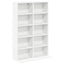 CD Skab 2 stk. Hvid 65 x 23,5 x 97,5 cm Konstrueret træ