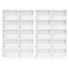 CD Skab 2 stk. Hvid 65 x 23,5 x 97,5 cm Konstrueret træ