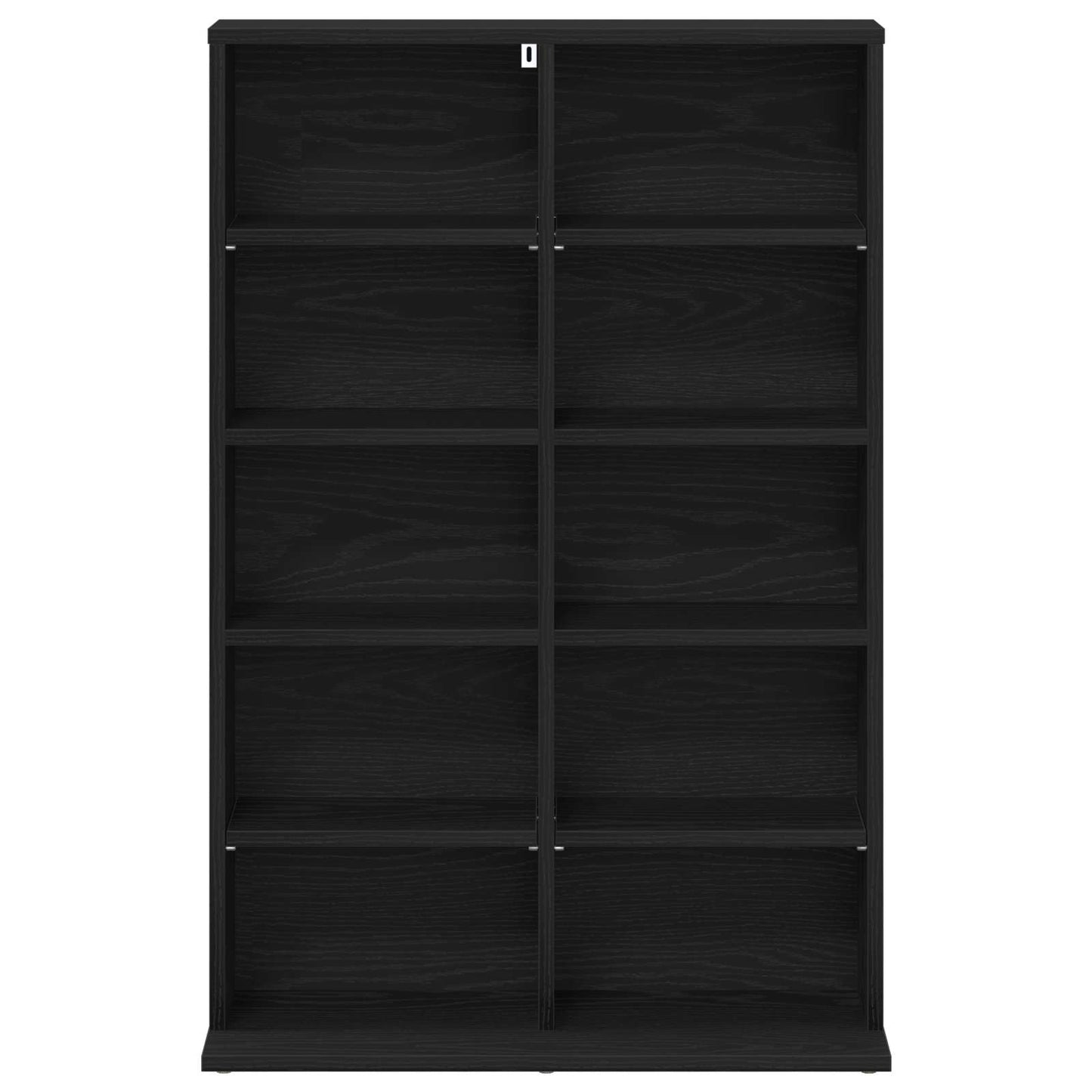 CD Skab Sort eg 65 x 23,5 x 97,5 cm Konstrueret træ