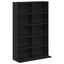 CD Skab 2 stk. Sort eg 65 x 23,5 x 97,5 cm Konstrueret træ