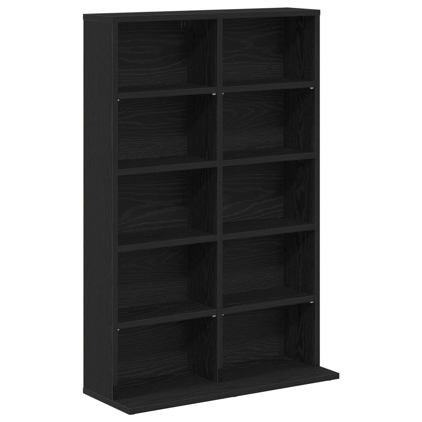 CD Skab 2 stk. Sort eg 65 x 23,5 x 97,5 cm Konstrueret træ