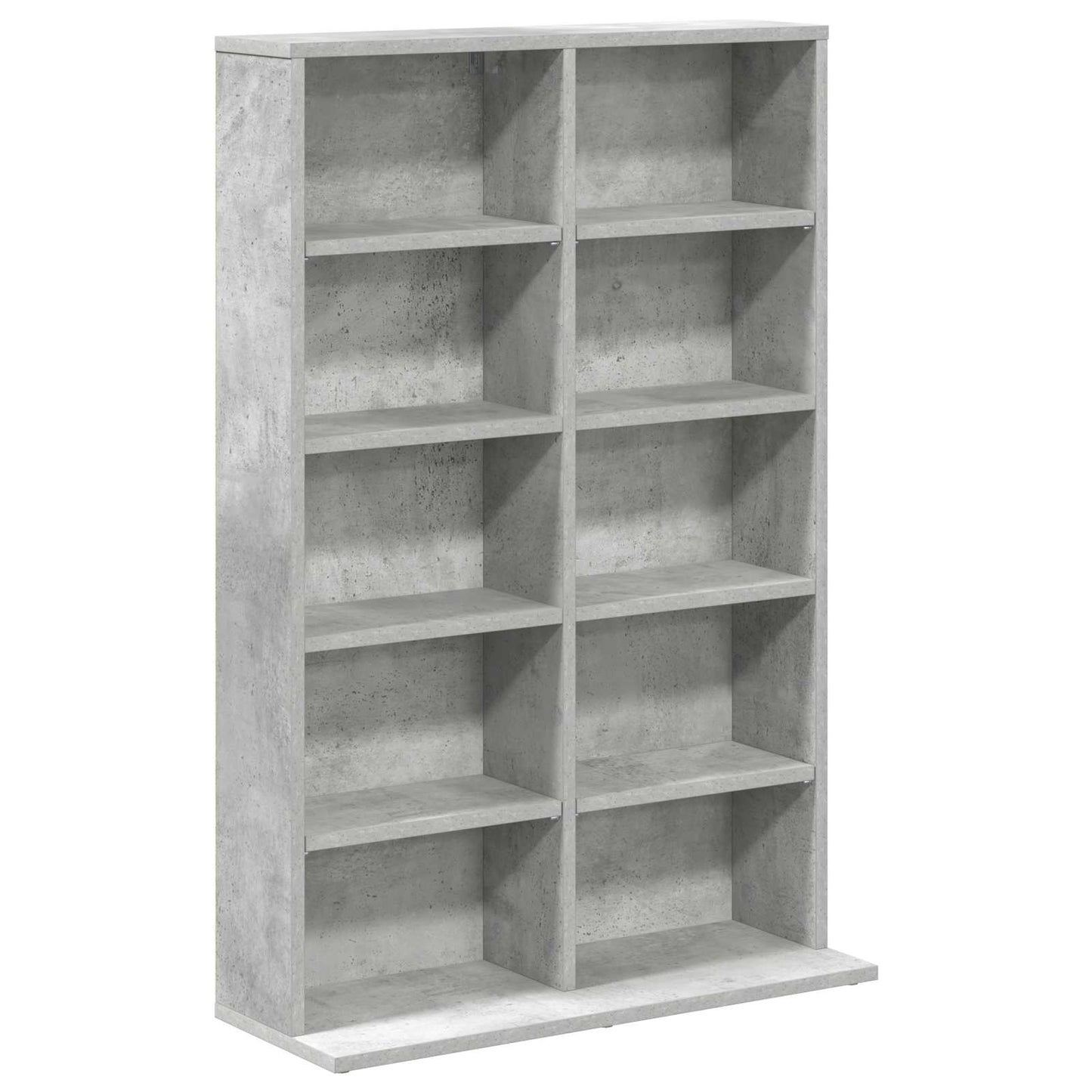 CD Skab Betongrå 65 x 23,5 x 97,5 cm Konstrueret træ