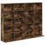 CD Skab 2 stk. Røget eg 65 x 23,5 x 97,5 cm Konstrueret træ