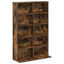 CD Skab 2 stk. Røget eg 65 x 23,5 x 97,5 cm Konstrueret træ