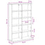 CD Skab Grå Sonoma 65 x 23,5 x 97,5 cm Konstrueret træ