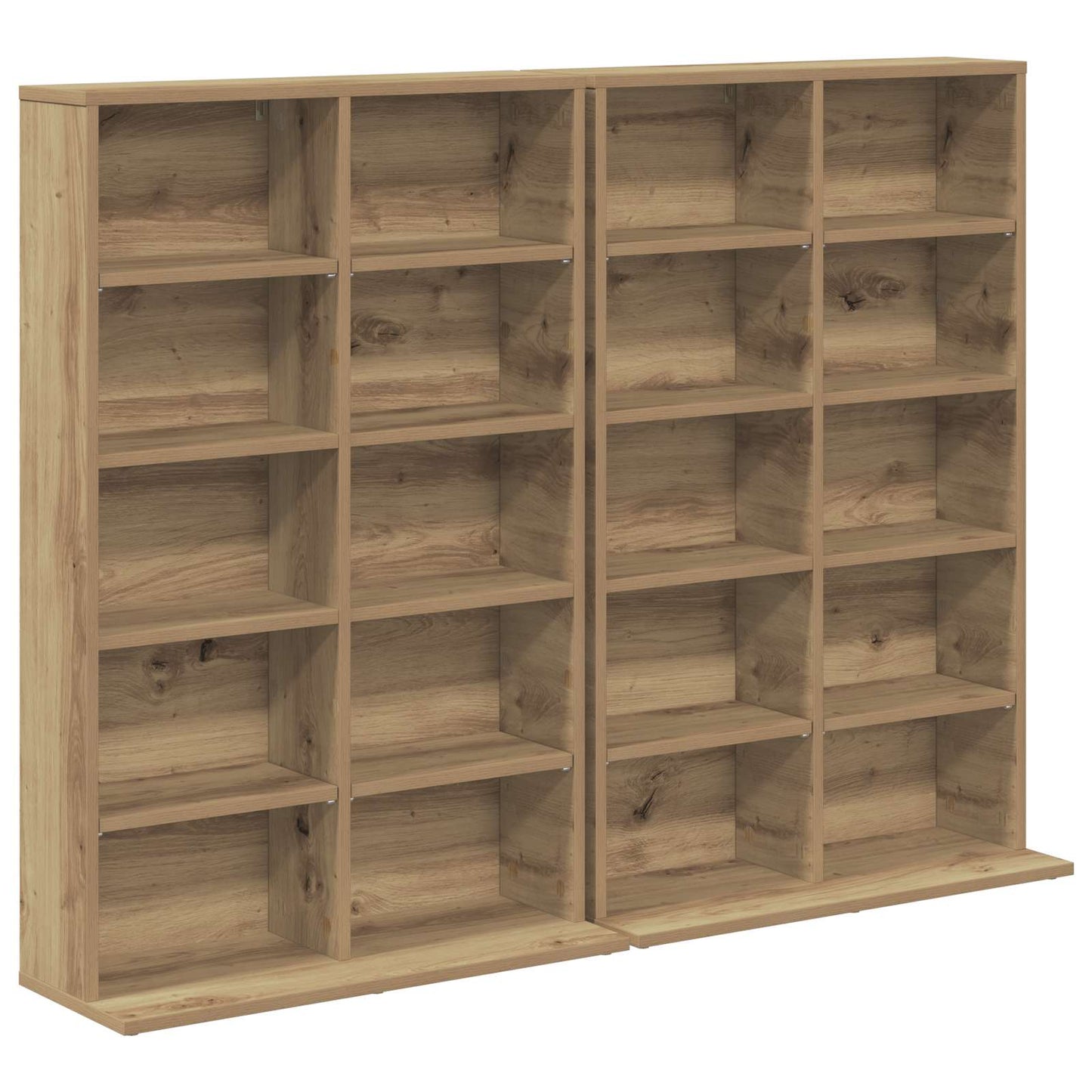 CD Skab 2 stk. Artisan-eg 65 x 23,5 x 97,5 cm Konstrueret træ