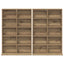 CD Skab 2 stk. Artisan-eg 65 x 23,5 x 97,5 cm Konstrueret træ