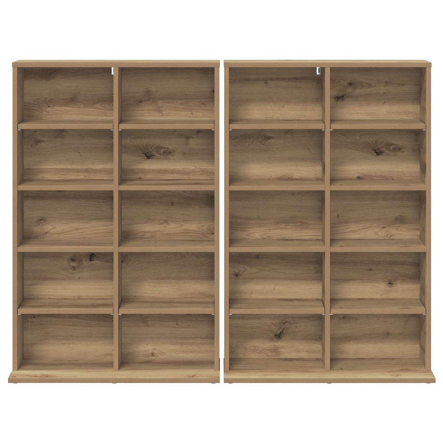 CD Skab 2 stk. Artisan-eg 65 x 23,5 x 97,5 cm Konstrueret træ