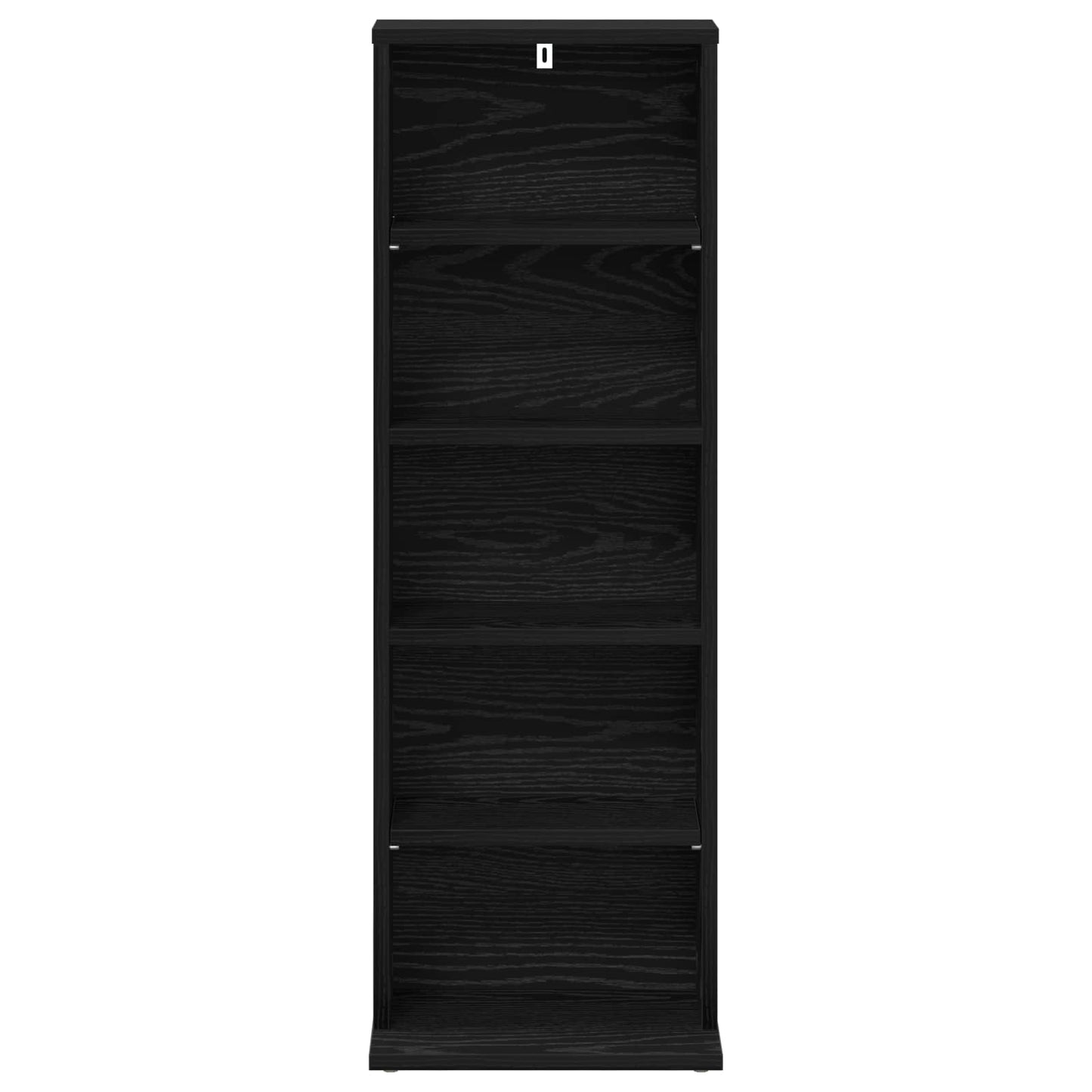 CD Skab Sort eg 33 x 23,5 x 97,5 cm Konstrueret træ