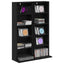 CD Skab 2 stk. Sort eg 33 x 23,5 x 97,5 cm Konstrueret træ