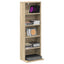 CD Skab Sonoma-eg 33 x 23,5 x 97,5 cm Konstrueret træ