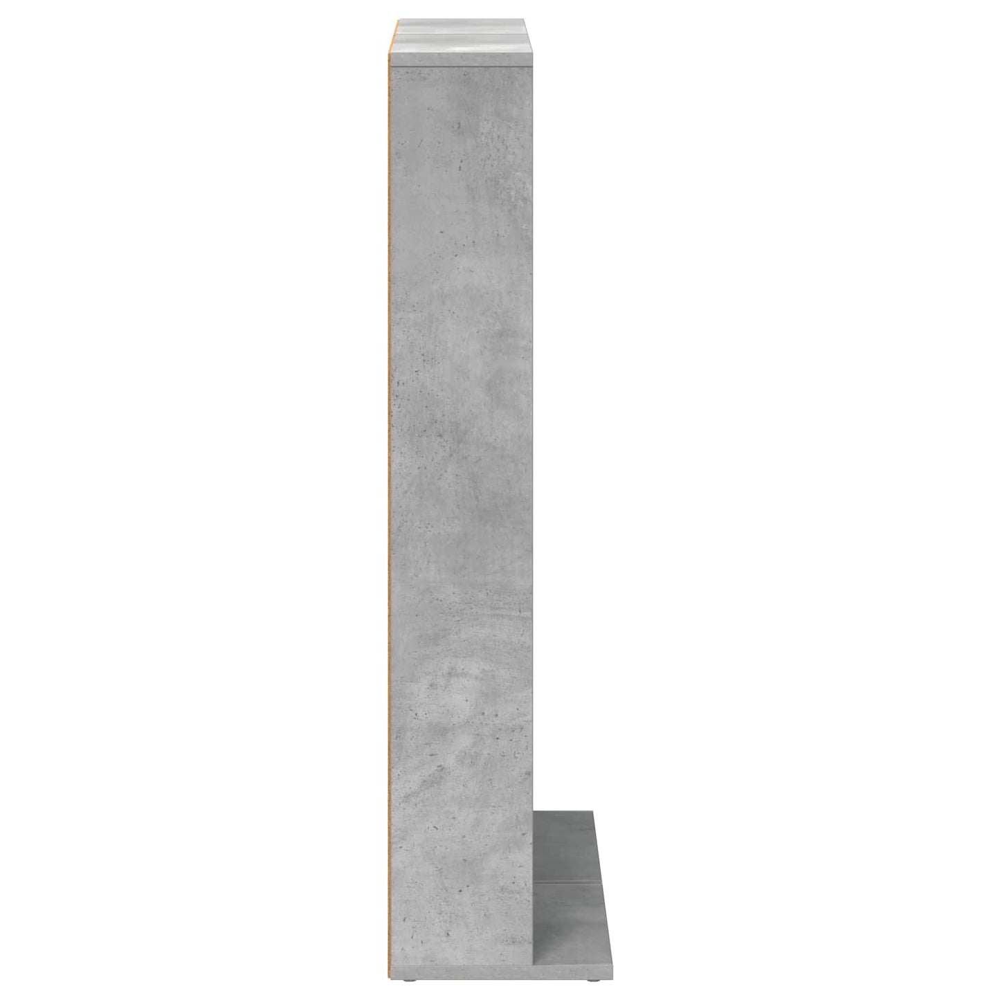 CD Skab 2 stk. Betongrå 33 x 23,5 x 97,5 cm Konstrueret træ