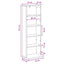 CD Skab Røget eg 33 x 23,5 x 97,5 cm Konstrueret træ