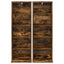 CD Skab 2 stk. Røget eg 33 x 23,5 x 97,5 cm Konstrueret træ